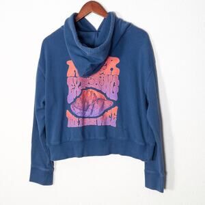 The North Face Women’s Hoodie Size S Street Sport Cropped Retro Graphic Fleece